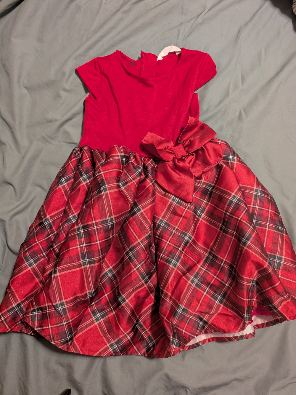Red Plaid Holiday Dress